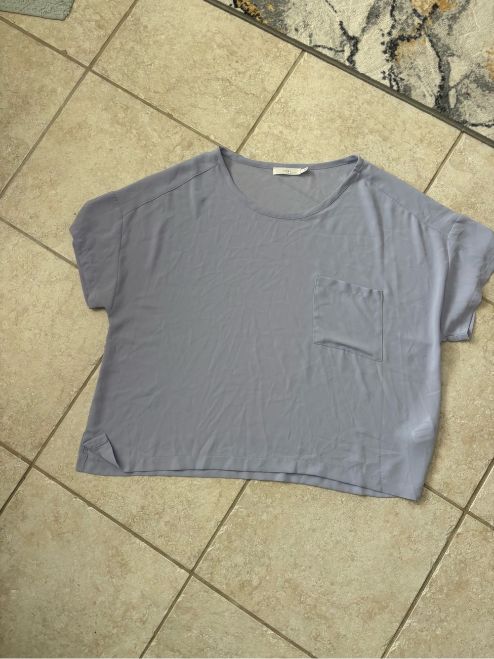 Lush Lavender Boxy Pocket Tee
